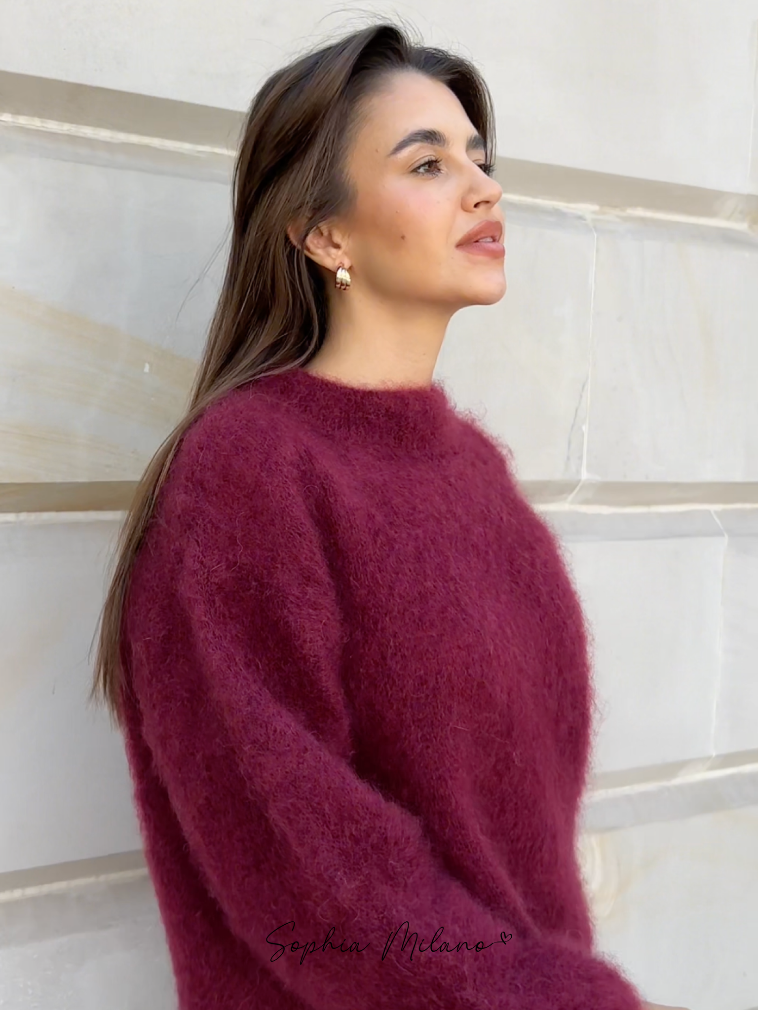 Erica - Soft Mohair Crew Neck Sweater