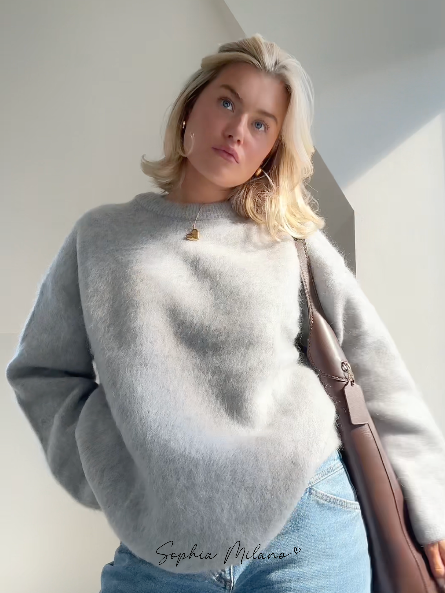 Erica - Soft Mohair Crew Neck Sweater