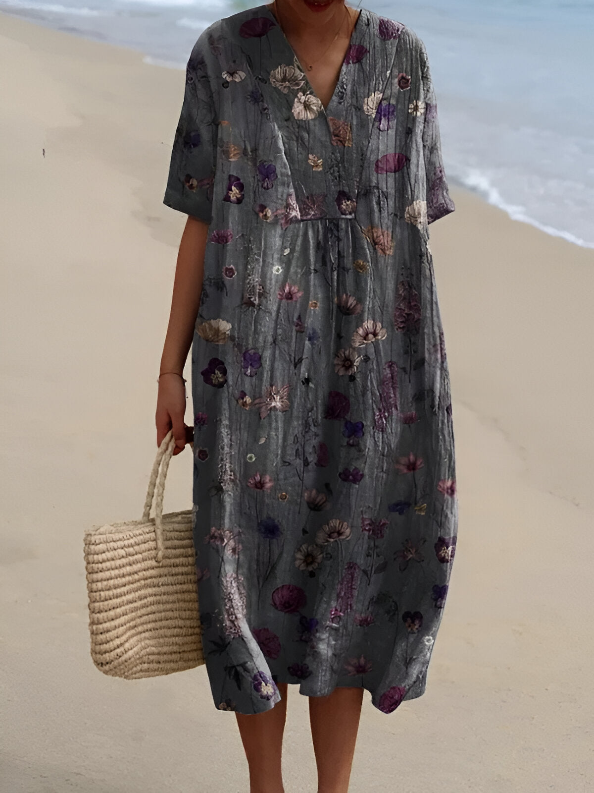 Charlotte | Comfortable Relaxed-Fit Floral Dress