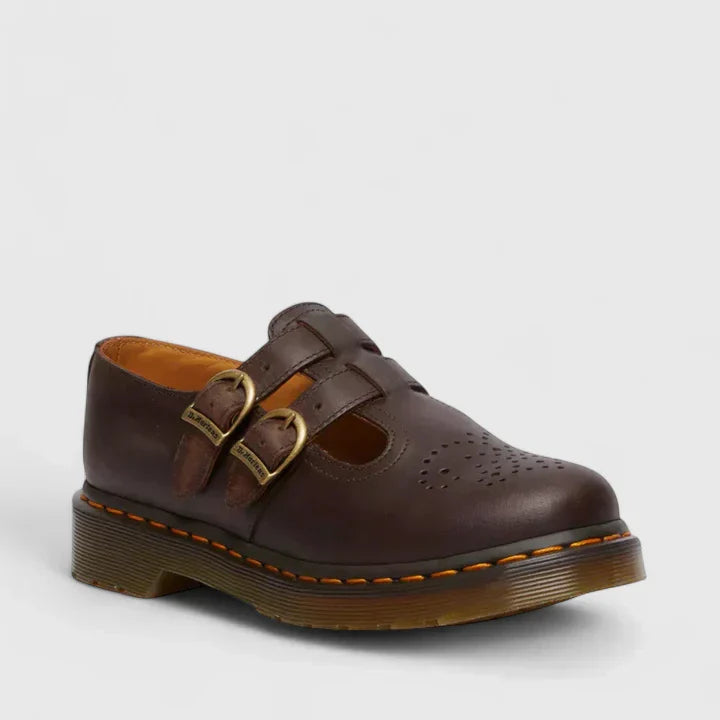 Maelis | Women Classic Double Buckle Mary Jane Shoes