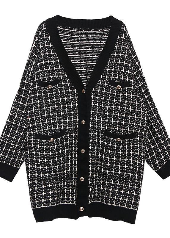 Noelia – Oversized Houndstooth Cardigan