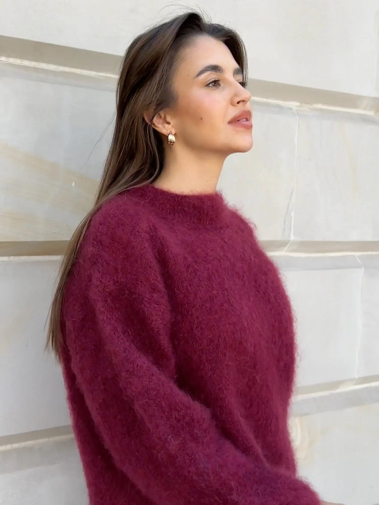 Nicole - Soft and Elegant Warm Mohair Sweater