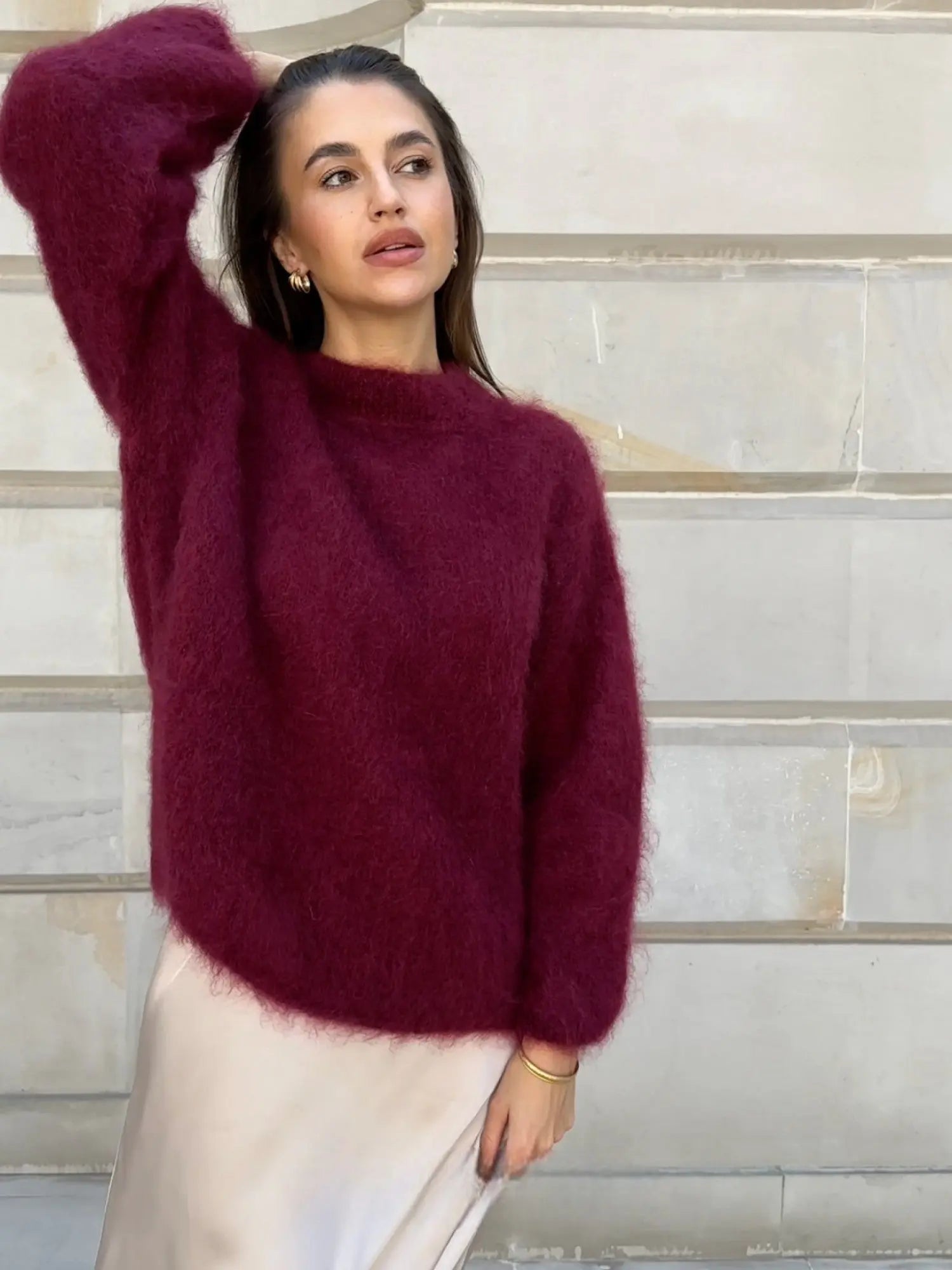 Nicole - Soft and Elegant Warm Mohair Sweater