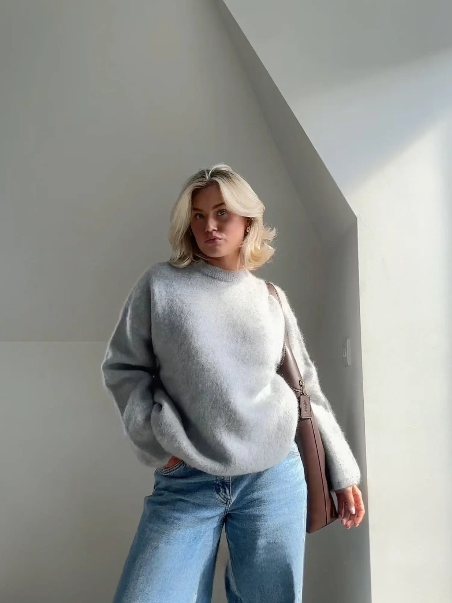 Nicole - Soft and Elegant Warm Mohair Sweater