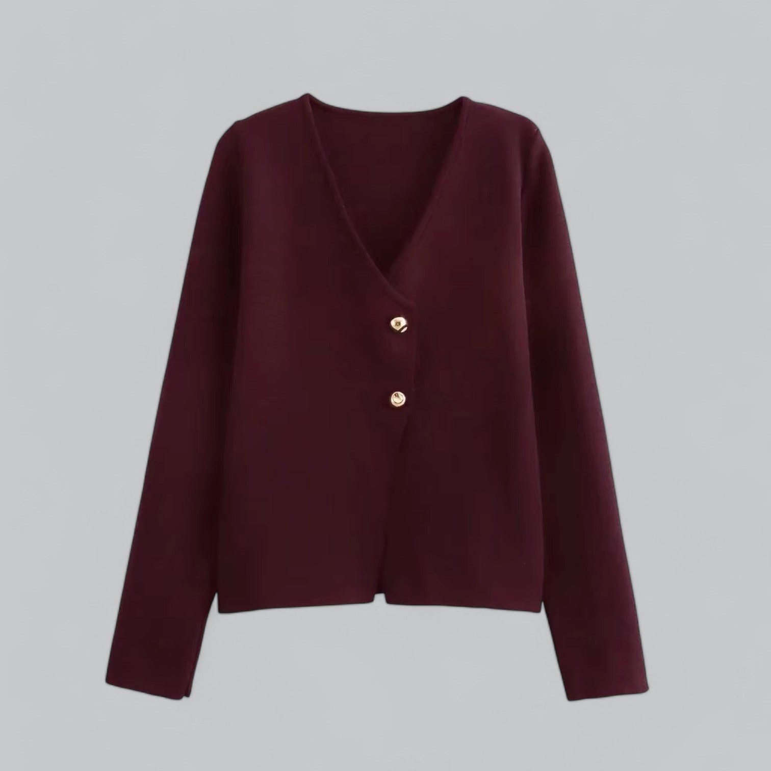 Irene | Women Minimal Button Front Cardigan