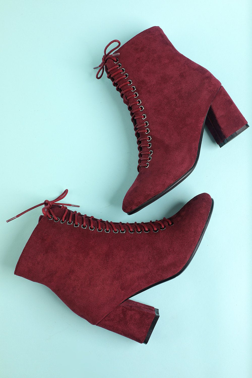Hermina - Burgundy Martin Style Boots, Bold and Comfortable