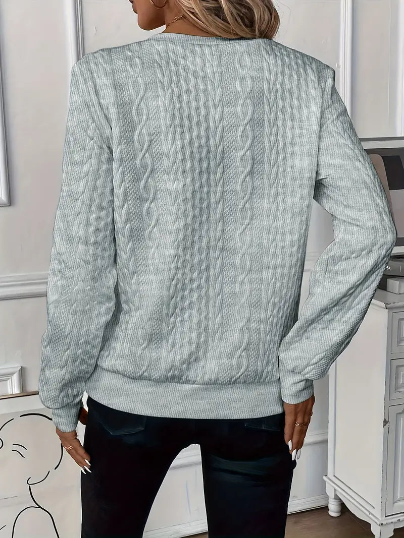 Zoey™ | Stylish Cable Knit Zip Sweater