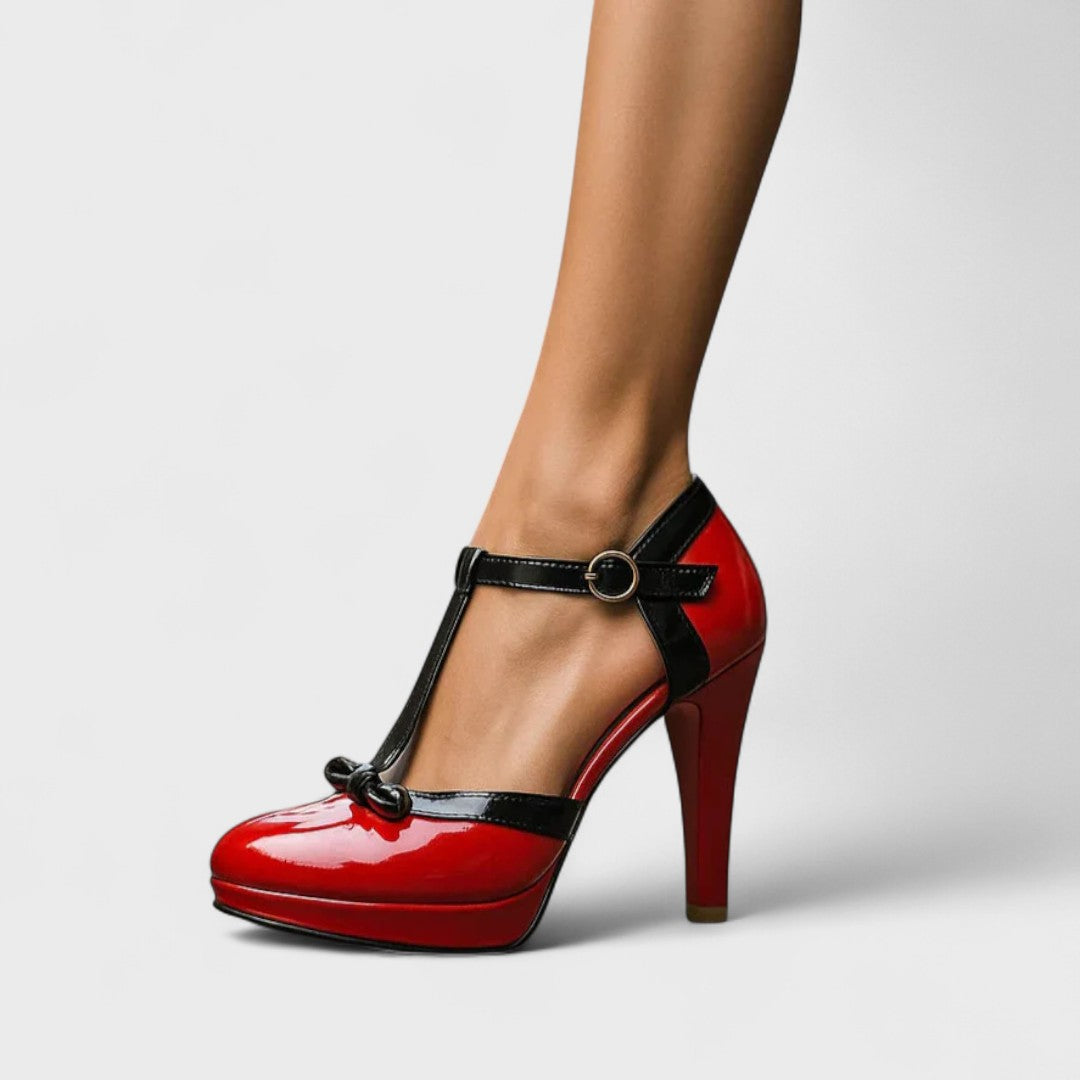 Nova | Women Platform T-Strap High Heel Pumps