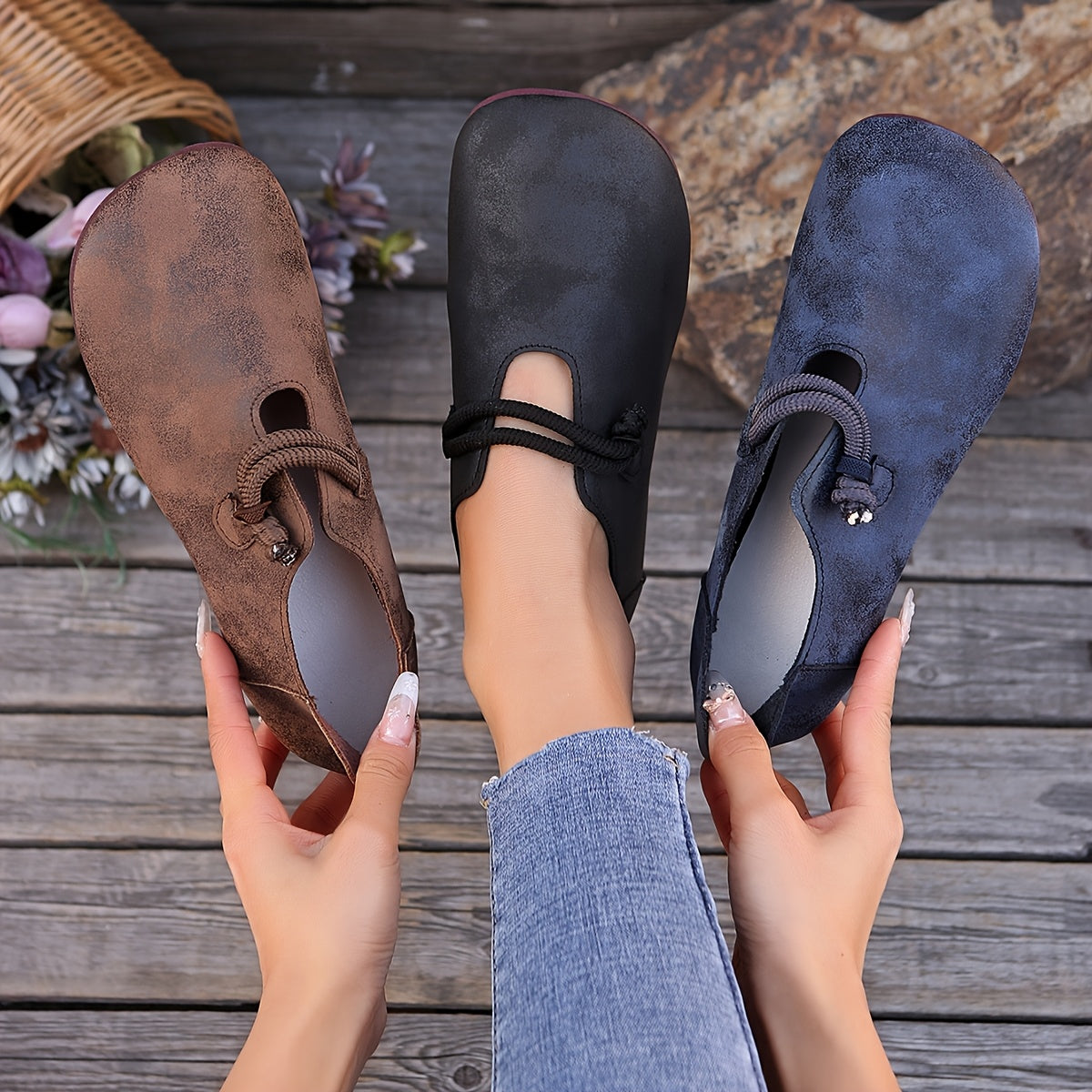 Jamie | Retro Style Slip-On Loafers