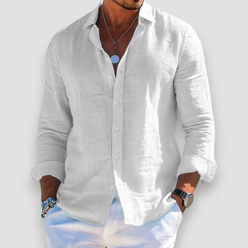 Henrik – Airy Casual Shirt with Button Closure