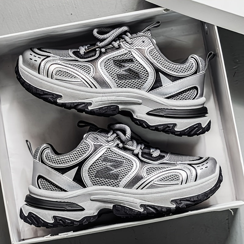 Unisex Casual Lace-up Sneakers - Low-top Outdoor Walking Shoes For Everyday Street Style