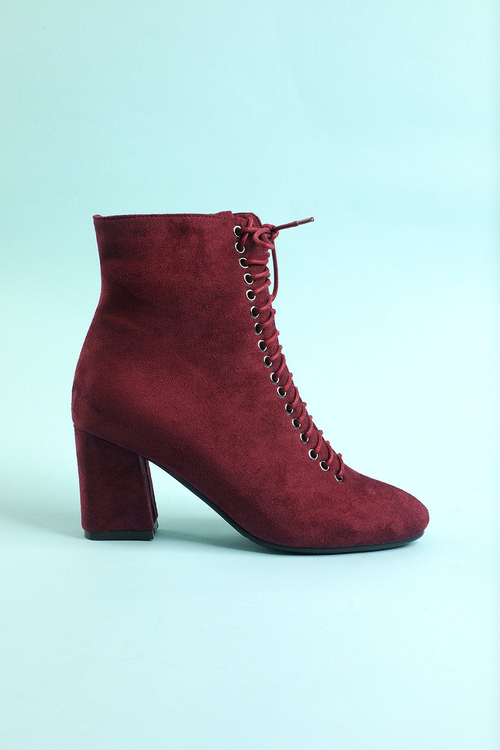 Hermina - Burgundy Martin Style Boots, Bold and Comfortable