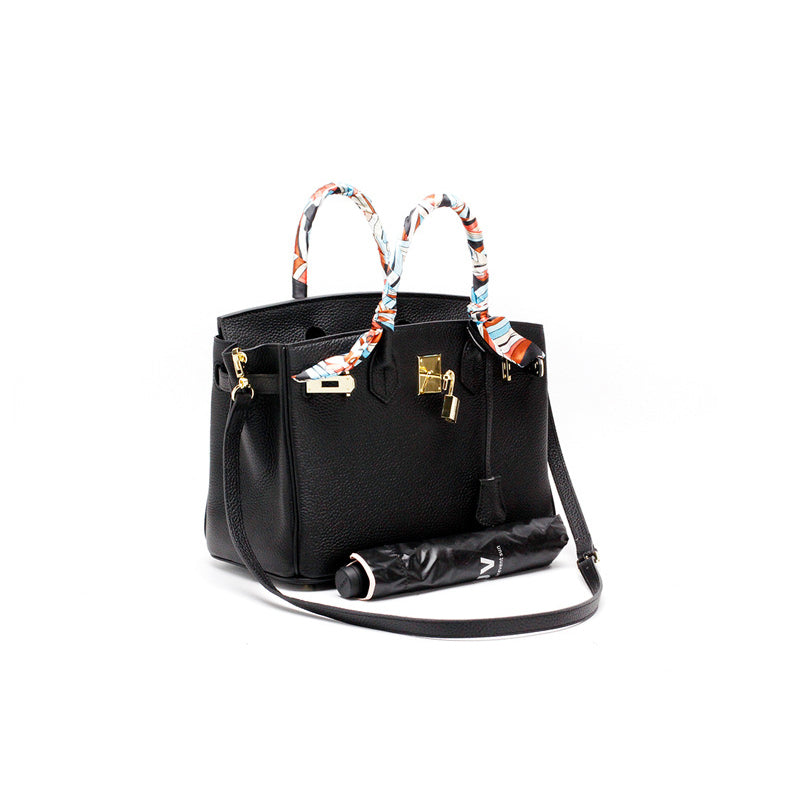 Women's Genuine Leather Handbag - Elegant Functional Everyday Carry For Work And Casual Use