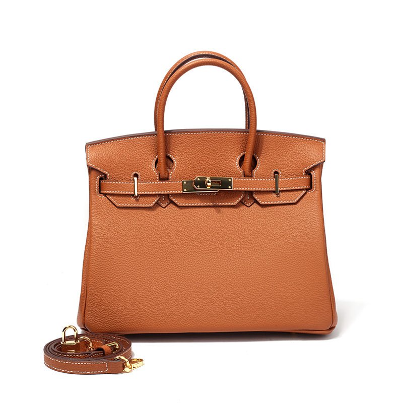 Women's Genuine Leather Handbag - Elegant Functional Everyday Carry For Work And Casual Use