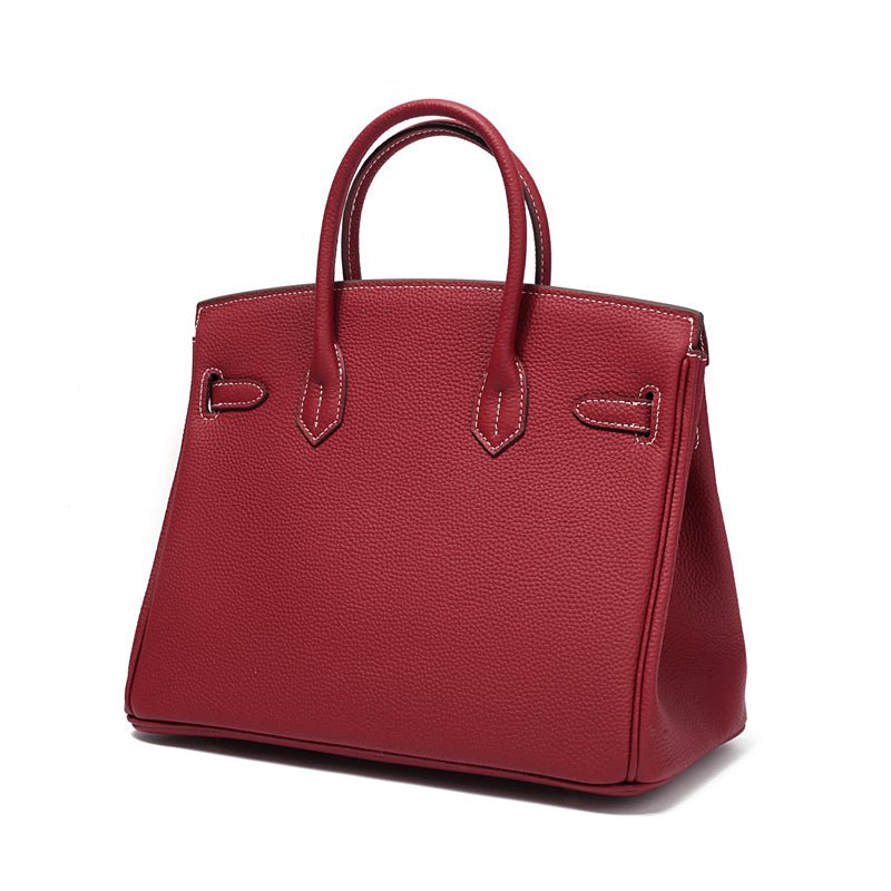 Women's Genuine Leather Handbag - Elegant Functional Everyday Carry For Work And Casual Use