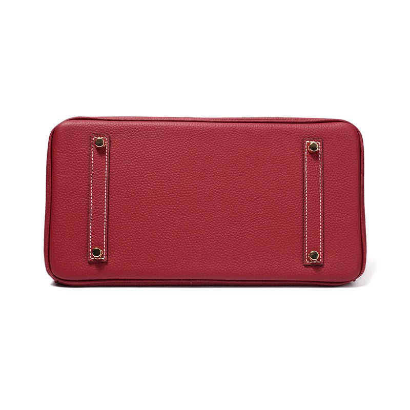Women's Genuine Leather Handbag - Elegant Functional Everyday Carry For Work And Casual Use