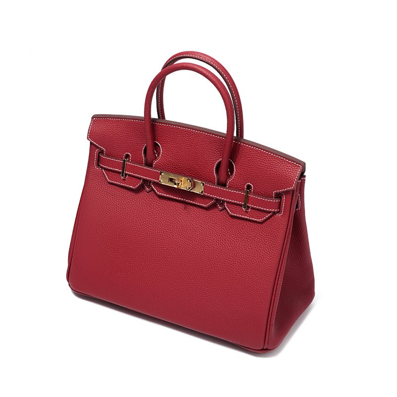 Women's Genuine Leather Handbag - Elegant Functional Everyday Carry For Work And Casual Use