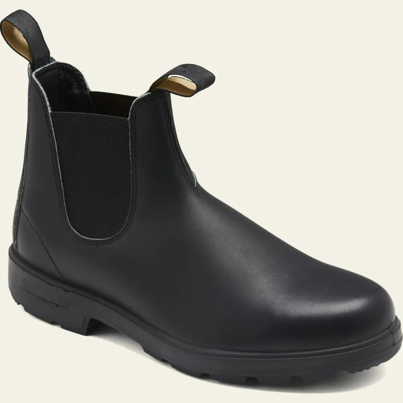 Men's Waterproof Chelsea Boots - Slip-on Vegan Leather Footwear For Wet Weather Wear