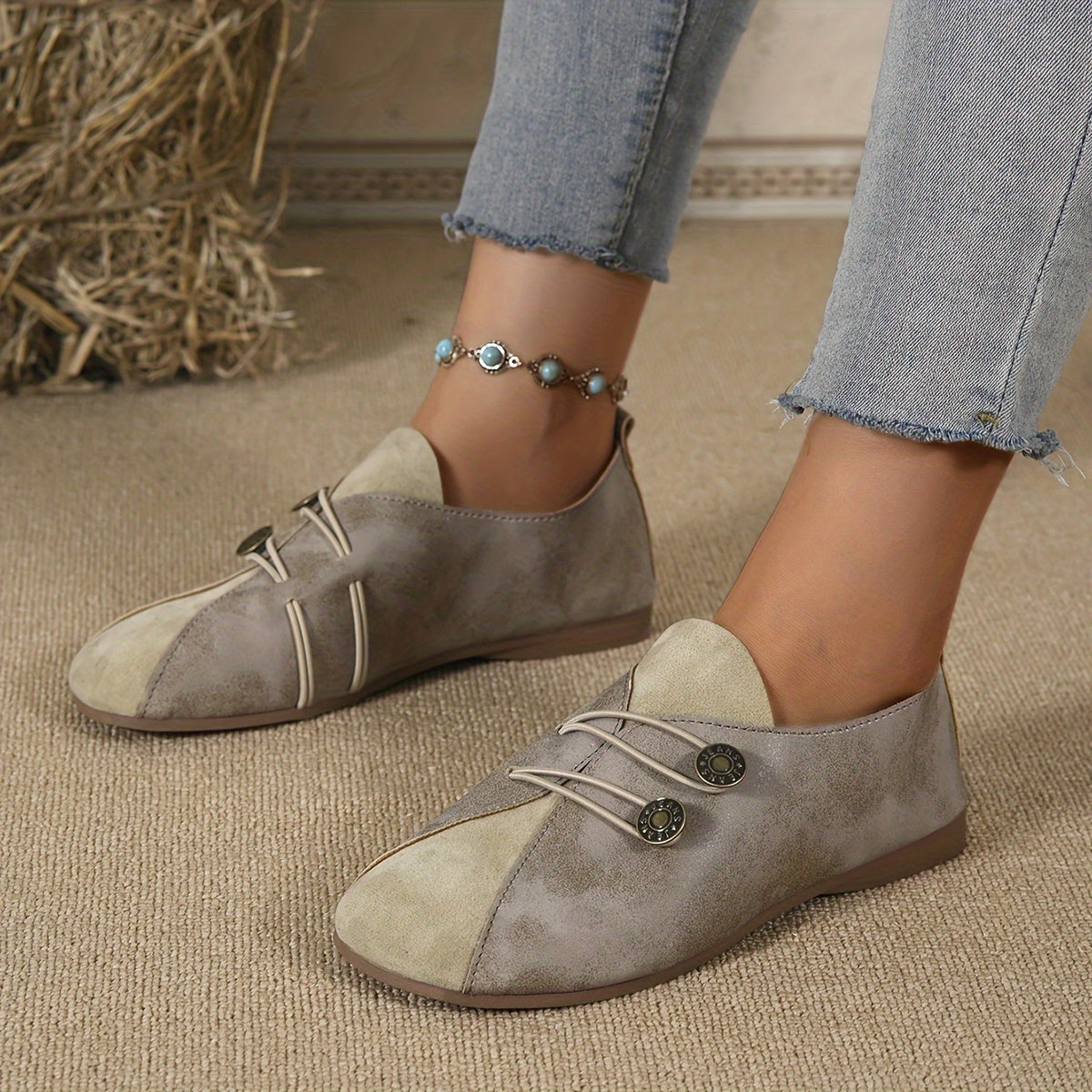 Tessa | Vintage Comfortable Ballet Flats
