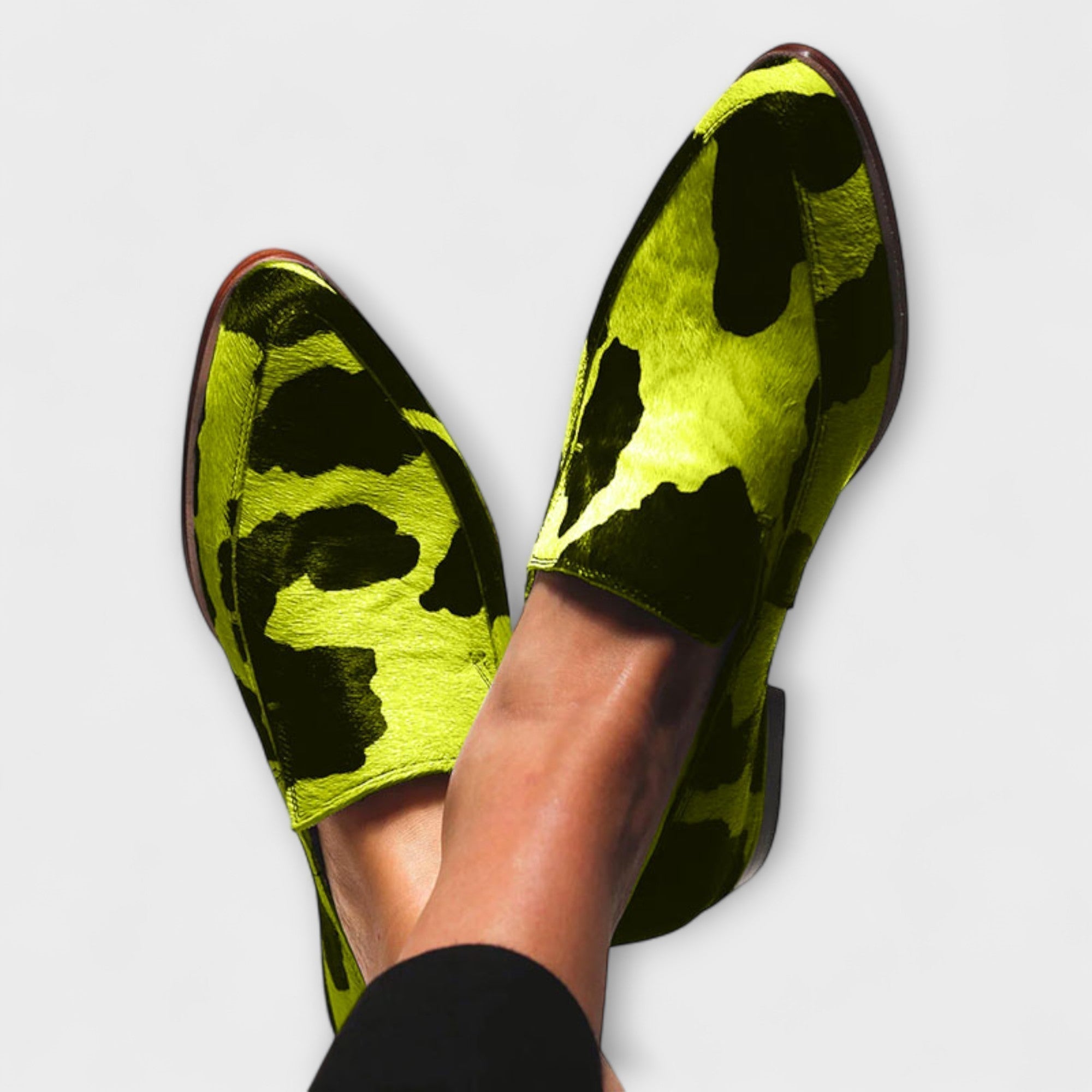 Madeleine | Cow Print Loafers