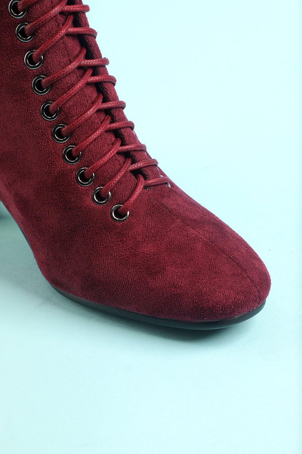 Hermina - Burgundy Martin Style Boots, Bold and Comfortable