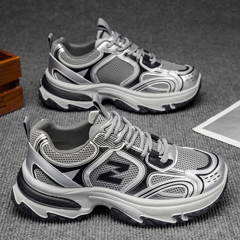 Unisex Casual Lace-up Sneakers - Low-top Outdoor Walking Shoes For Everyday Street Style