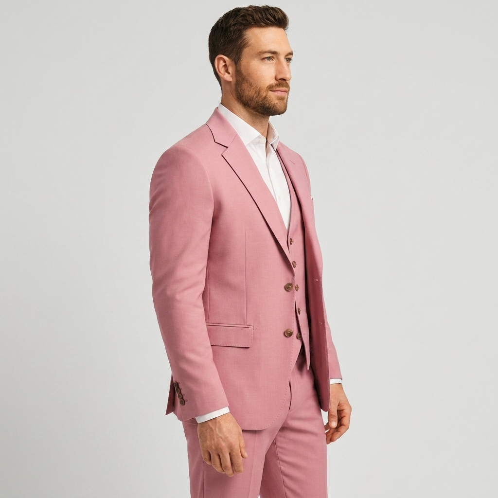 Men's 3-piece Suit With A Tailored Blazer, Vest, And Pants – An Elegant Suit Set For Weddings, Business, And Formal Occasions