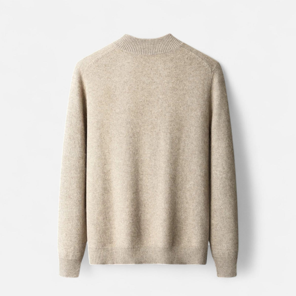 Men's Merino Wool Cardigan With A Zipper – An Elegant And Warm Knit For Fall, Winter, Everyday Wear, And Smart-casual Style