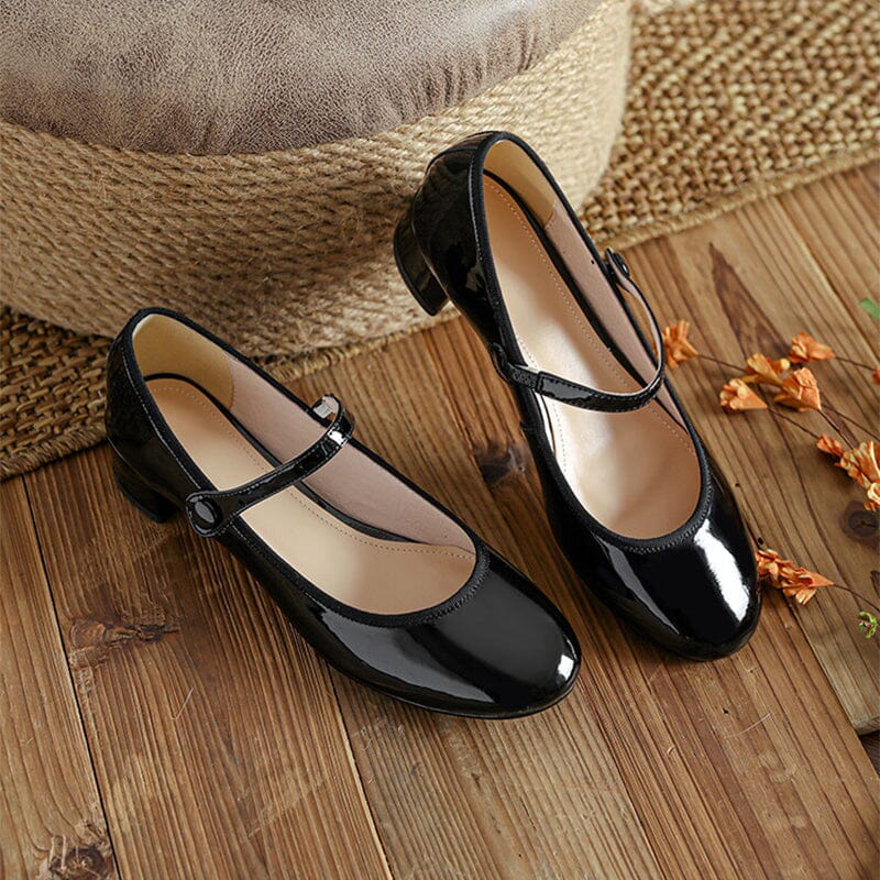 Lilly™| Livy Leather Mary Janes