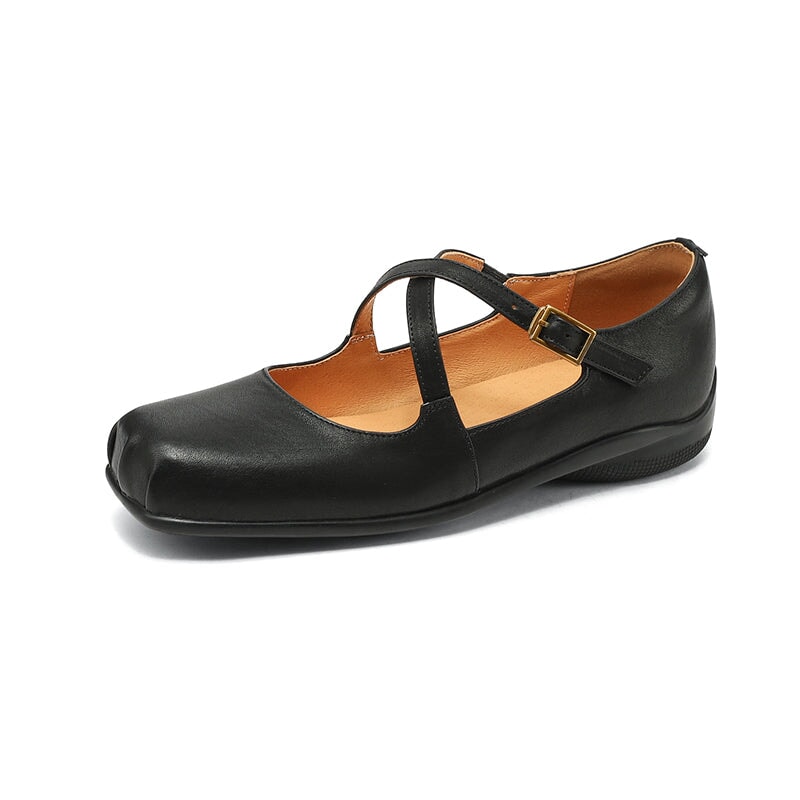Lilly™| Edith Leather Mary Janes