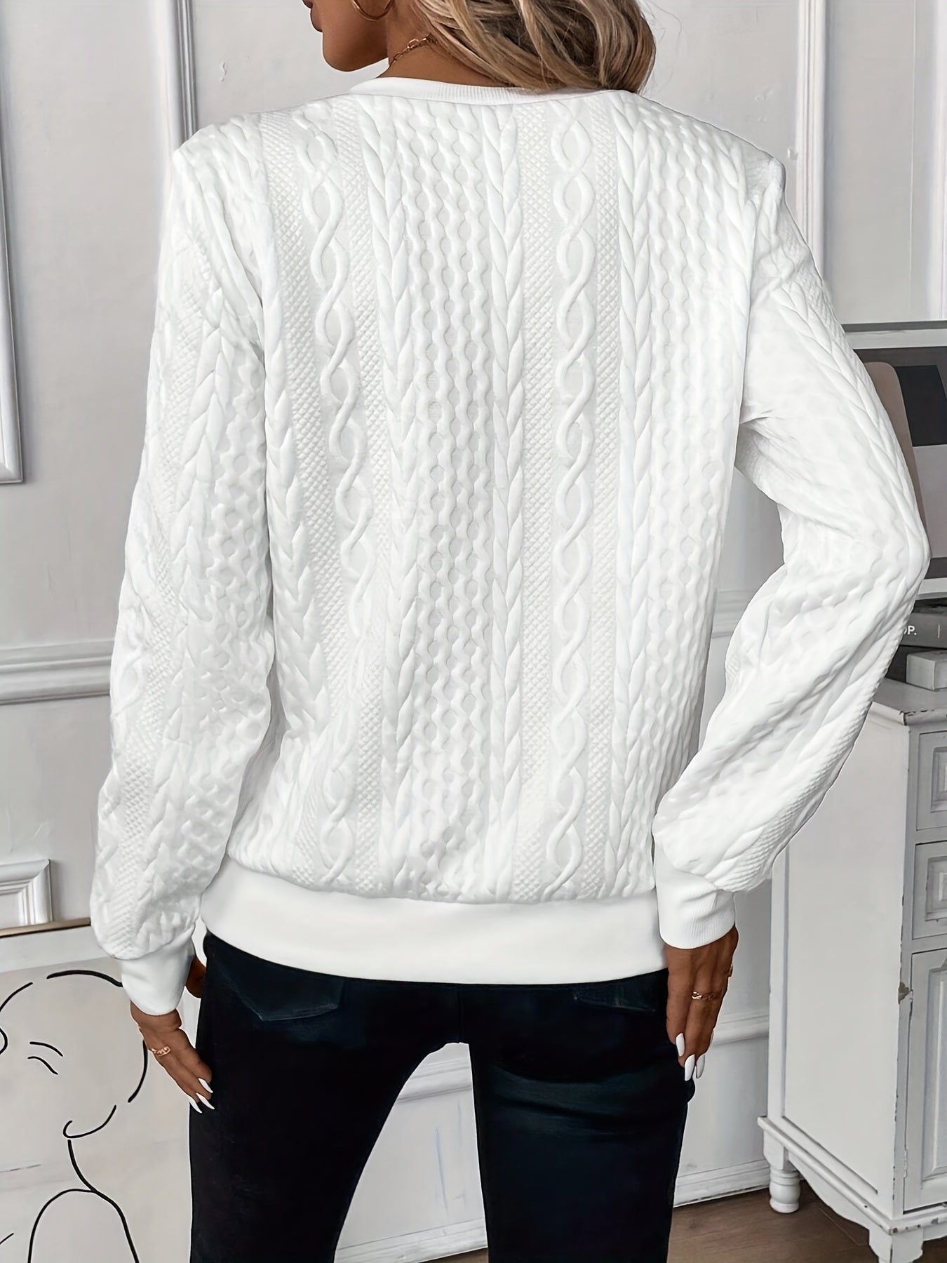 Zoey™ | Stylish Cable Knit Zip Sweater