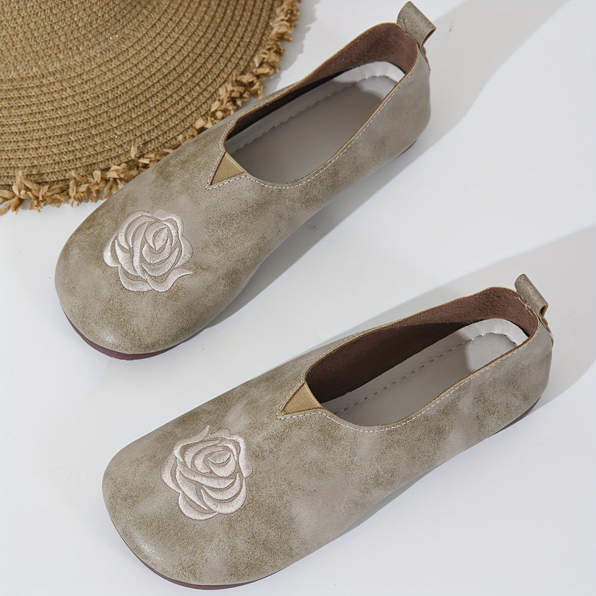 Kelly | Floral Embroidered Comfort Loafers