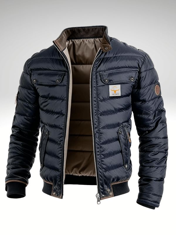 Men's Quilted City Jacket - Lightweight Warm Layer For Smart Casual Wear