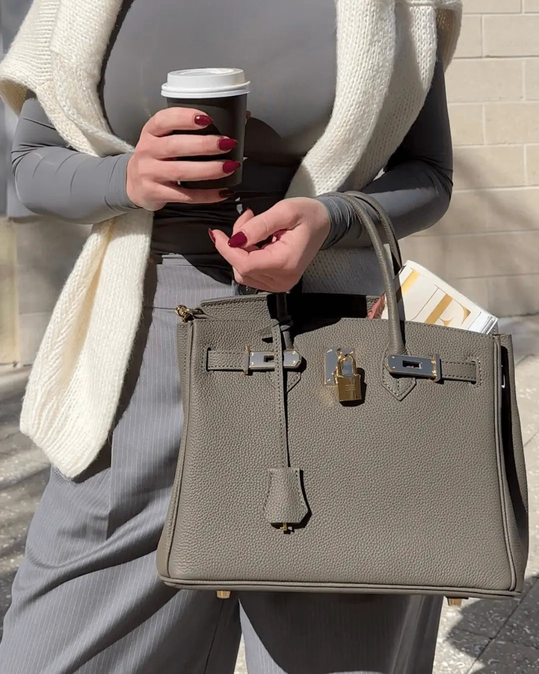 Women's Genuine Leather Handbag - Elegant Functional Everyday Carry For Work And Casual Use