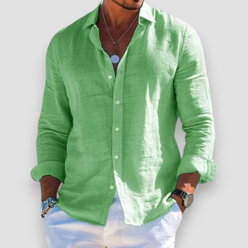 Henrik – Airy Casual Shirt with Button Closure