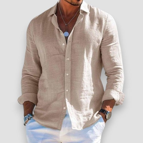 Henrik – Airy Casual Shirt with Button Closure
