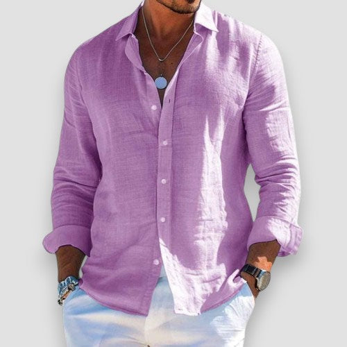 Henrik – Airy Casual Shirt with Button Closure