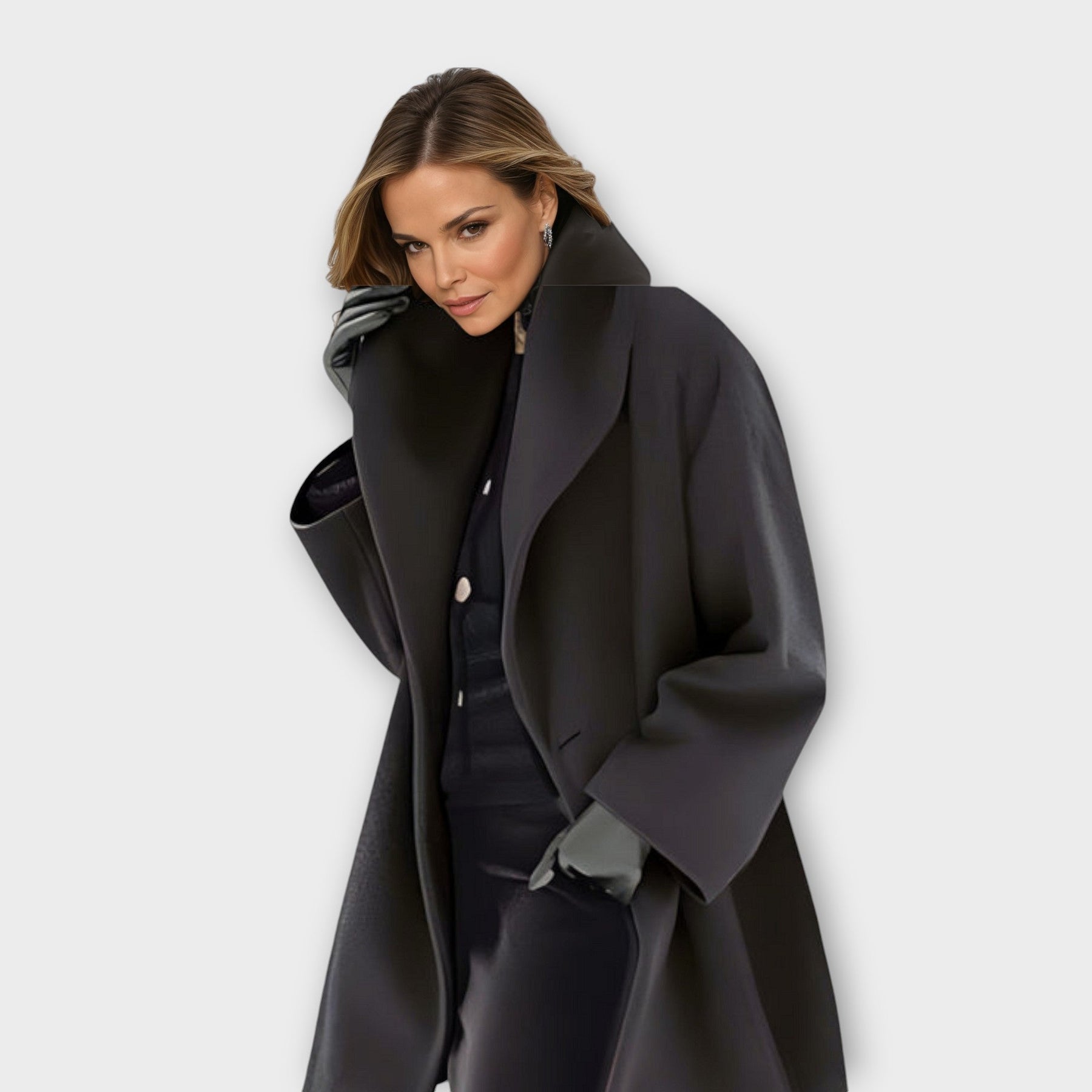 Katherine | Luxury Windbreaker Coat in Wool