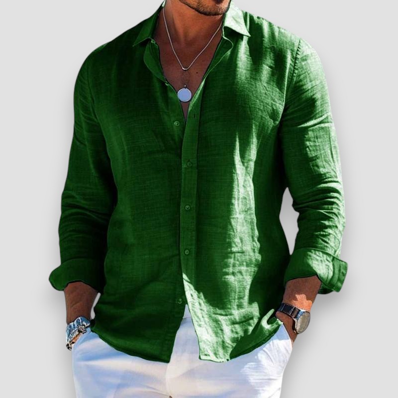 Henrik – Airy Casual Shirt with Button Closure