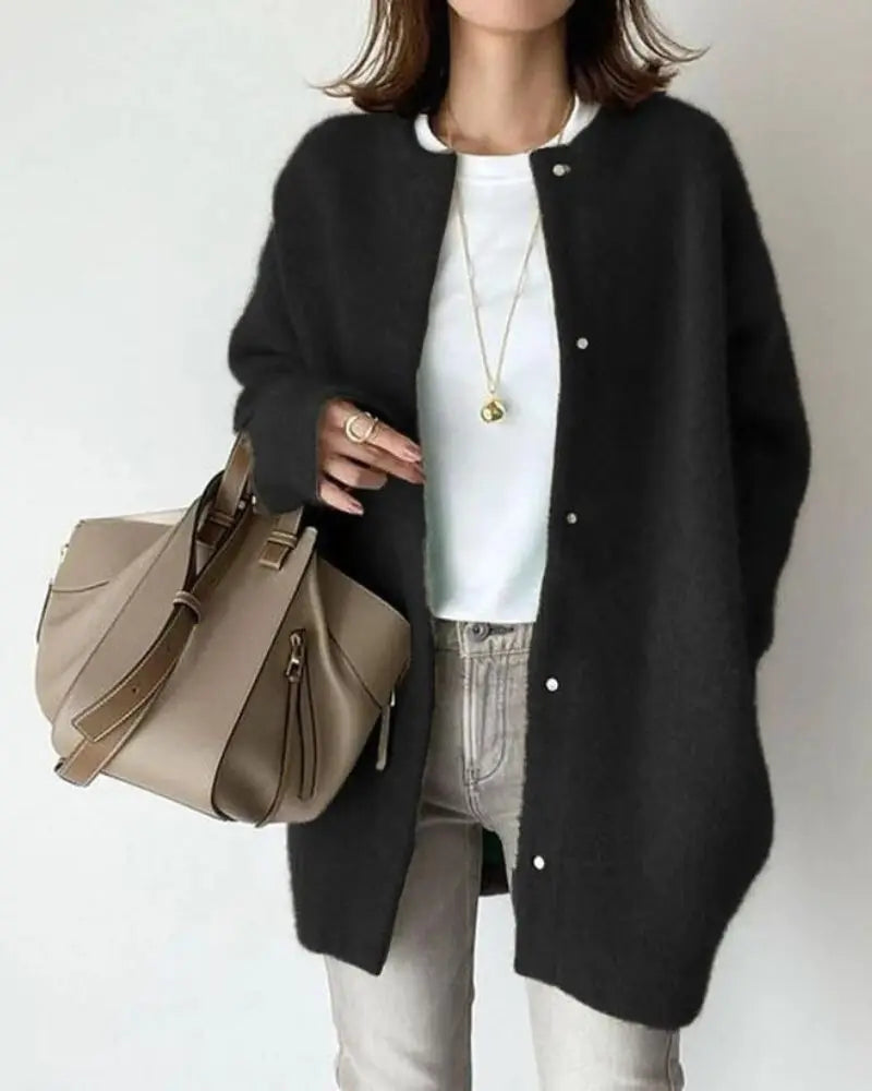 Women's Wool Cardigan With A Lightweight Yet Warm Feel – A Stylish Knit Piece For Everyday Wear, Work, And Smart-casual Looks