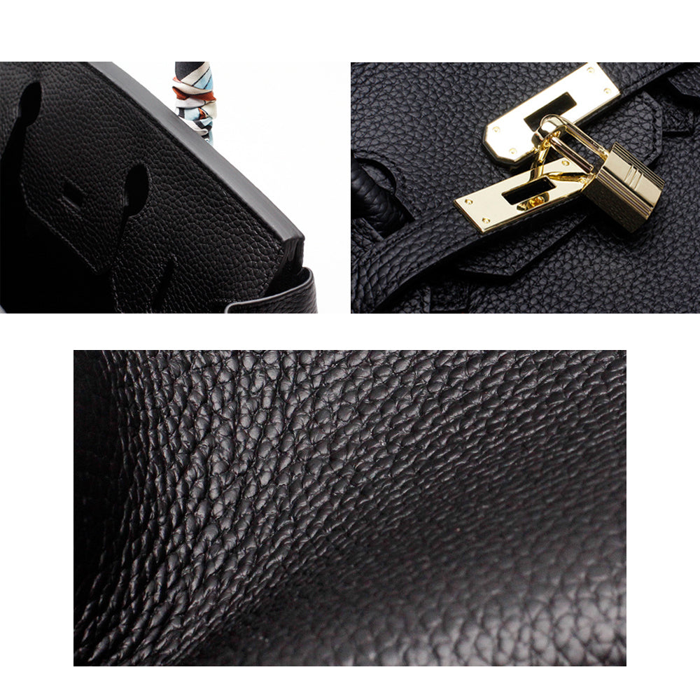 Women's Genuine Leather Handbag - Elegant Functional Everyday Carry For Work And Casual Use