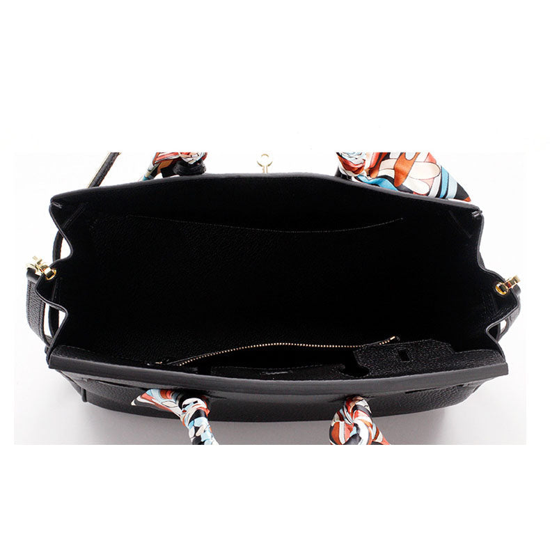 Women's Genuine Leather Handbag - Elegant Functional Everyday Carry For Work And Casual Use