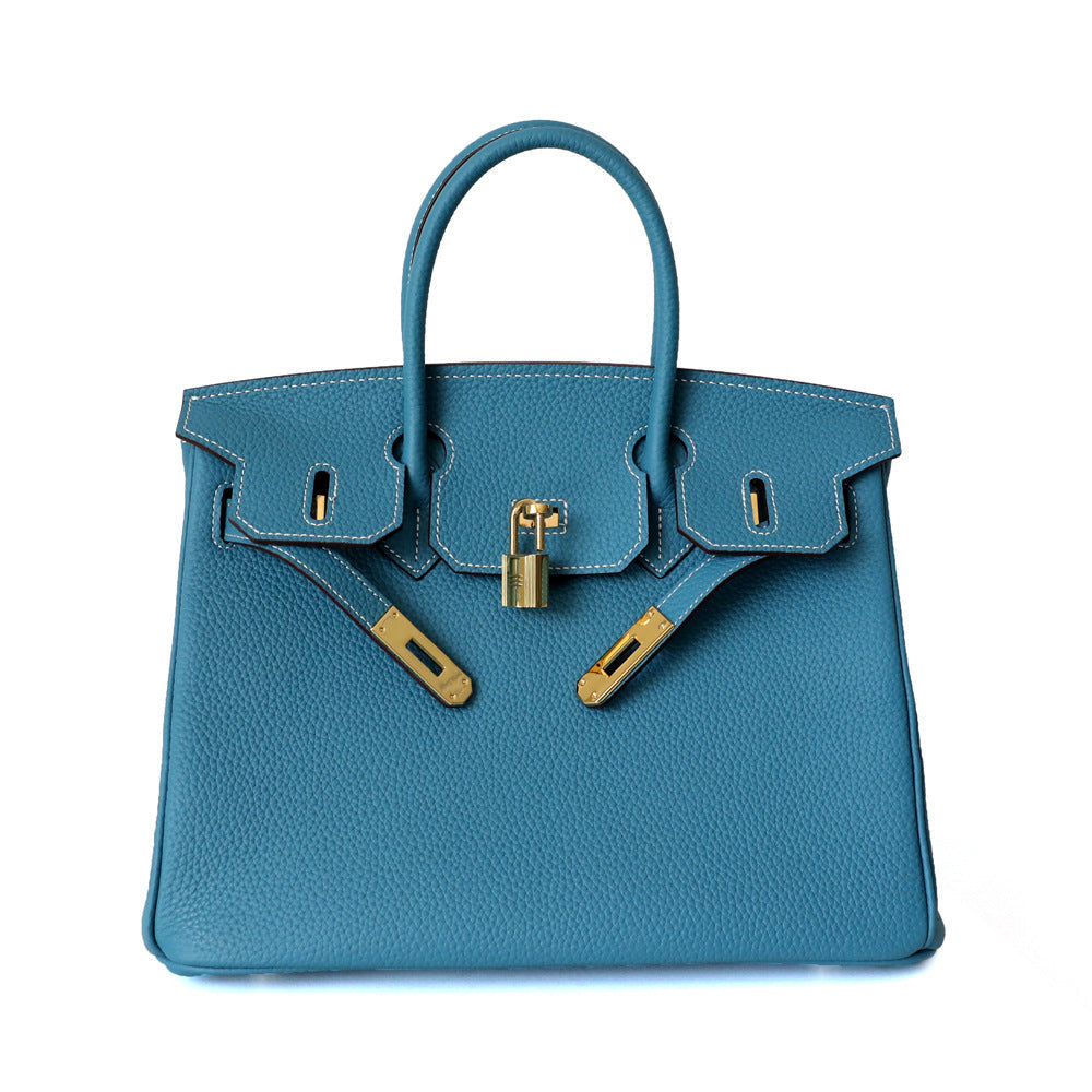 Women's Genuine Leather Handbag - Elegant Functional Everyday Carry For Work And Casual Use