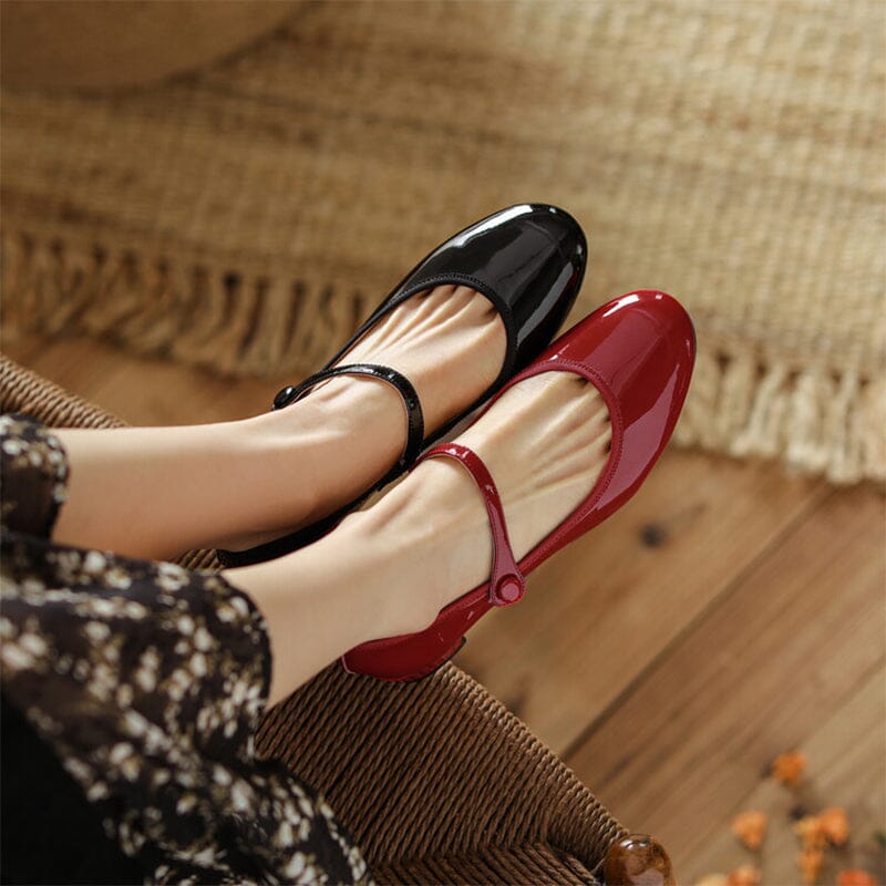 Lilly™| Livy Leather Mary Janes