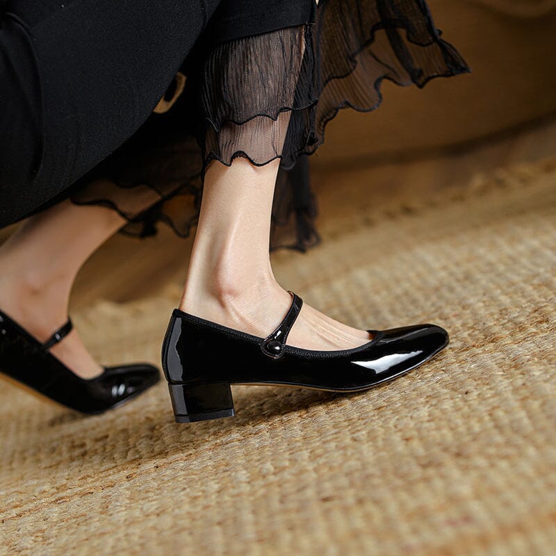 Lilly™| Livy Leather Mary Janes