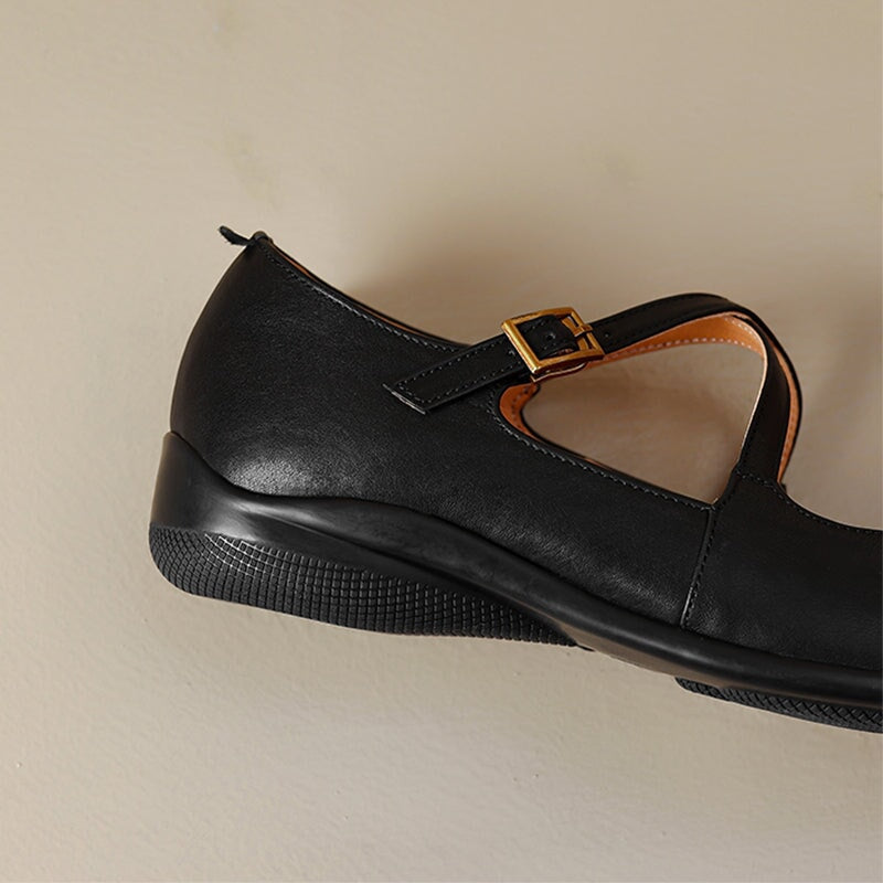 Lilly™| Edith Leather Mary Janes