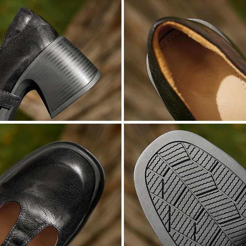 Lilly™| Edith Leather Mary Janes