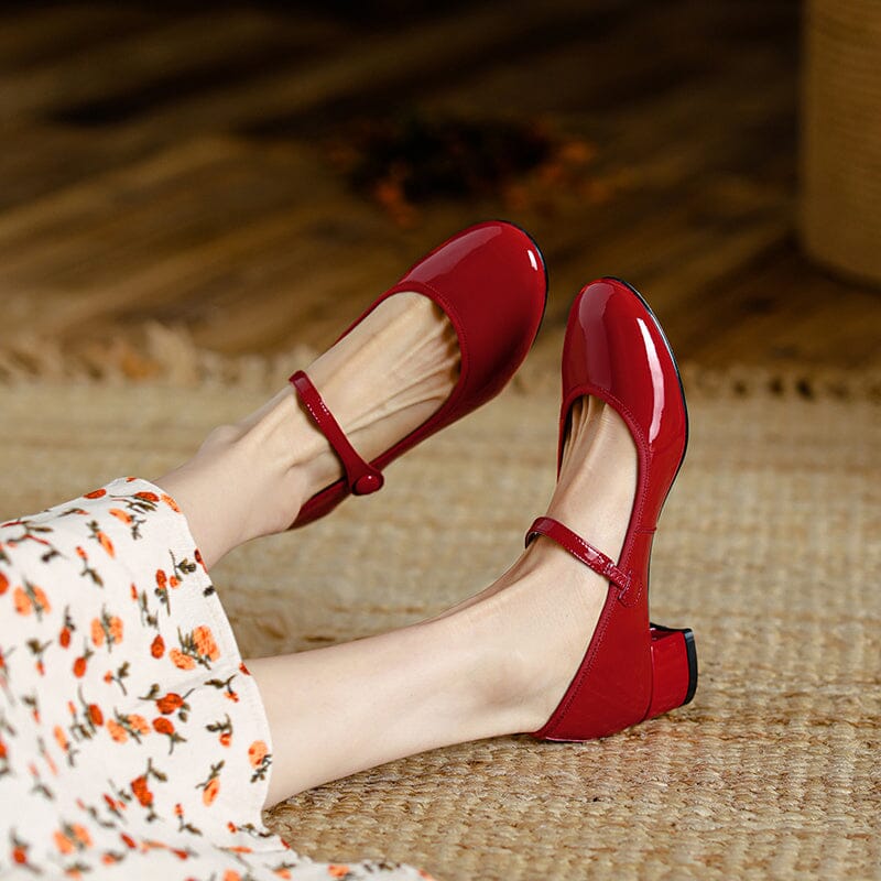 Lilly™| Livy Leather Mary Janes