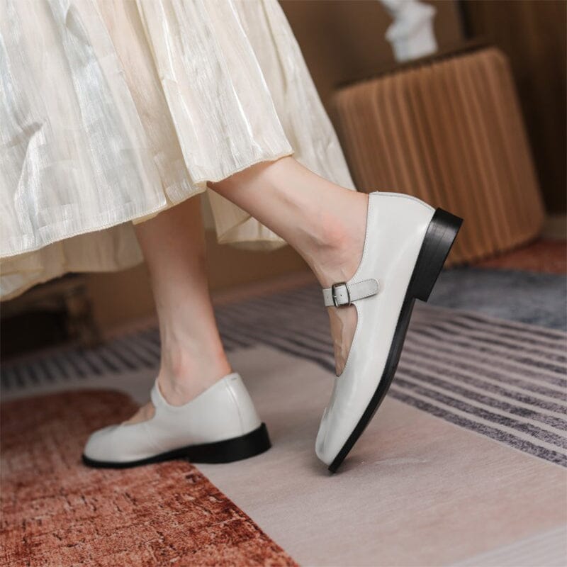 Lilly™| Martha Leather Mary Janes