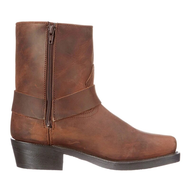 Men's Western Leather Boots - Stylish Durable Everyday Boots For Outdoor Adventure Wear